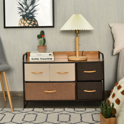 Nicolett 87 cm W Chest of 5 Drawers