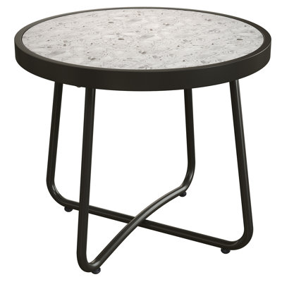Mickelsen Steel Patio Side Table 