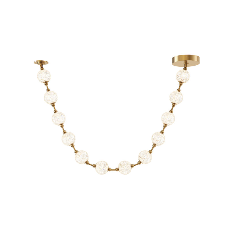 Marni 12 - Light Unique/Statement Pendant, Natural Brass