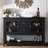 Media Cabinet With Adjustable Shelves For Console Storage