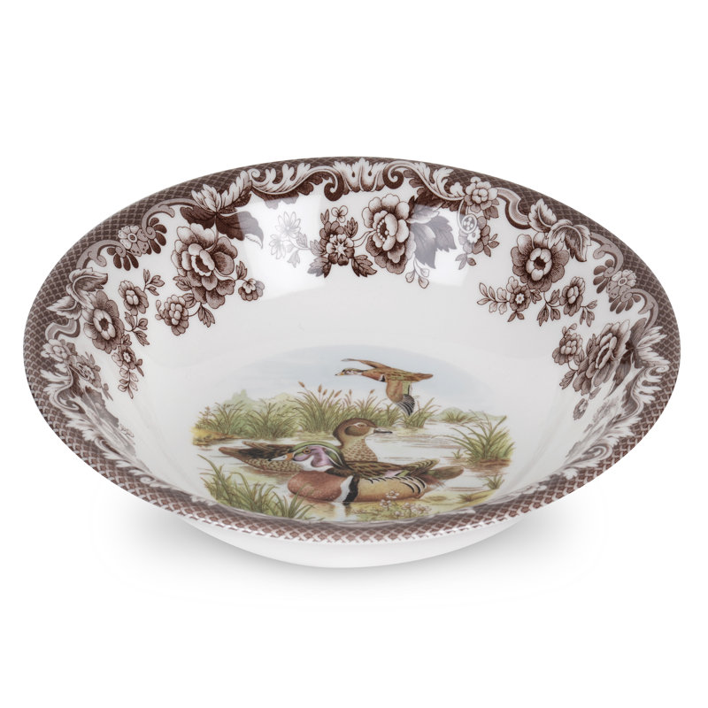 Spode Woodland Ascot Cereal Bowl 8" Wood Duck