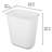 Sterilite Rectangular Wastebasket 5.5 Gallon Open Top Trash Bin, 12 Pack, White