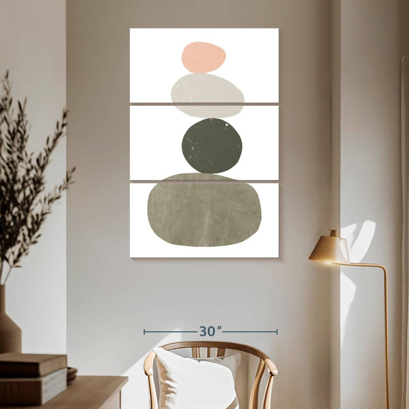 Avery Pebbles I, 65" H x 42" W