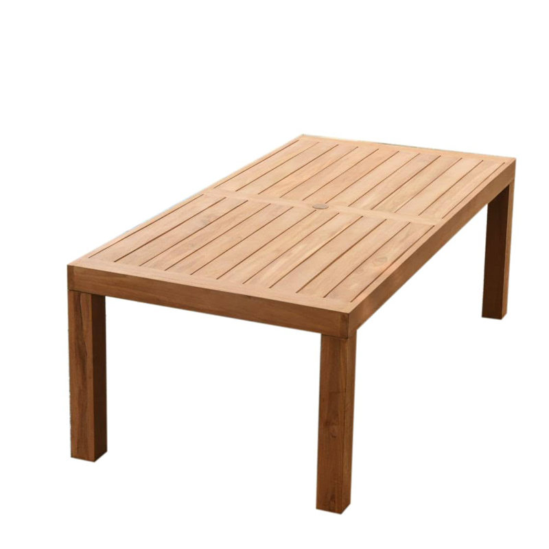 Samir Outdoor 11 - Piece Teak Dining Set, 10