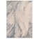 Deran Swirl Blue/Silver/Cream Area Rug