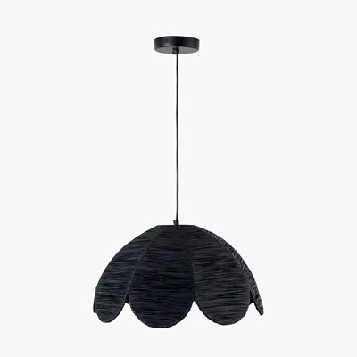 Petal 1 - Light Black Unique/Statement Pendant