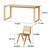 Long table work table Solid wood large board table-99018407