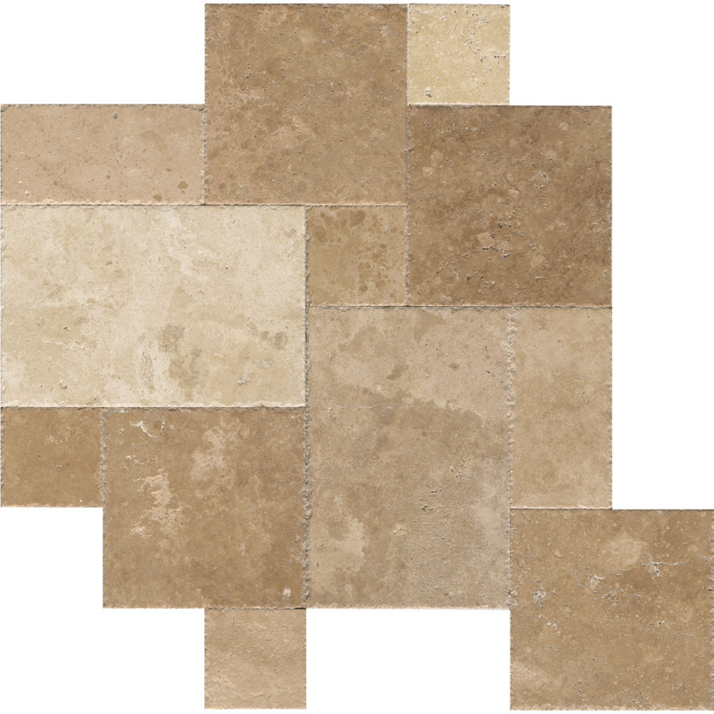 Daltile Travertine Versailles Pattern Natural Stone Tile (6 PC Per Carton) (7.99 SQFT Per Carton)