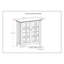 Acadian - Armoire de rangement moyenne - Gris vieilli