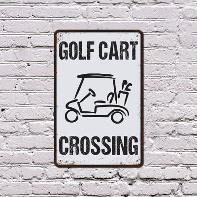 Enseigne de golf en aluminium 10 po x 14 po