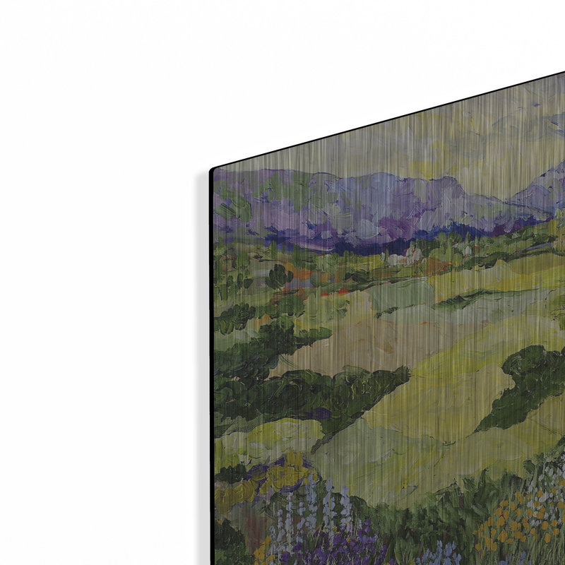 «Cool Grass» par Allan Friedlander, art mural en métal, H 12 po x l 12 po