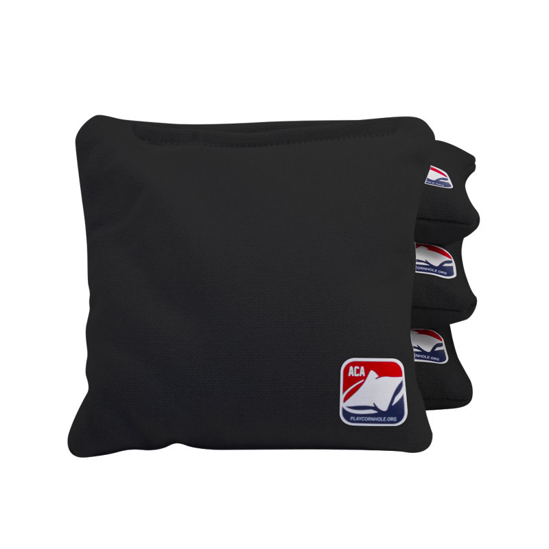 Sacs de cornhole quotidiens, H 6 po x l 6 po x P 1 po, Noir, noir, noir, noir