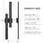39.4''H Modern Black Aluminum ETL Outdoor Wall Light with Dual-Sided LED Lights