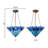 28"H Graceful Azura Unique Tiffany Style Shade Pendant Light
