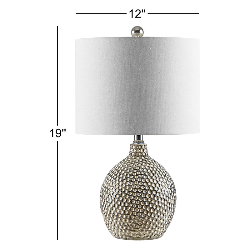 Lampe standard argentée 19 "Orsa Avalene