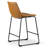 Upholstered Counter Stool with Metal Frame-339263135-368227588