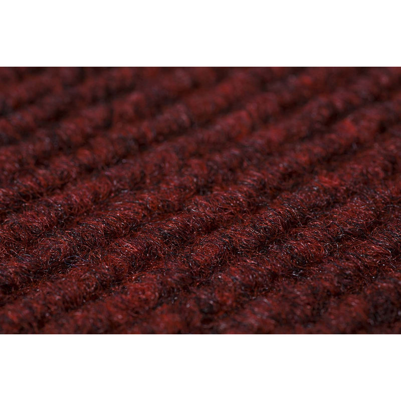 Aubreonna Rib Plastic Singular Tile, Red, 0.4cm H x 10cm W x 10cm D