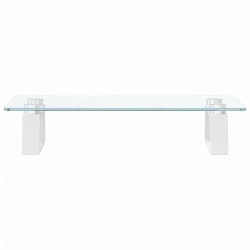 Dashira Monitor Stand, 8cm H x 40cm W x 20cm D, White