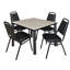 Plateau de table Kee Square, 4 chaises empilables-472020728-472020677-472020732