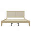 Lit plateforme solide avec rotin-1400441627