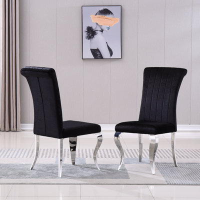 Faux Leather Dining Chairs, Accent Armless Chairs, Upholstered dining room chair, dinning chair,kitchen chair