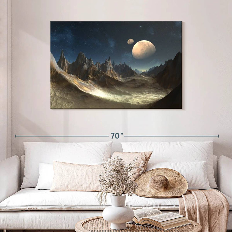 Kelan Alien Planet, 30" H x 45" W