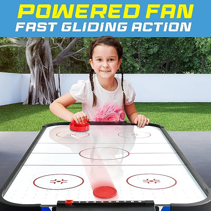 SereneLife 40'' 2 -Player MDF Push/Nok Hockey with Manual Scoreboard