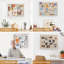 Tableau d'affichage mural avec babillards suspendus en bois de lin-207933087