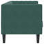 Canapé Chesterfield Vidaxl - vert foncé