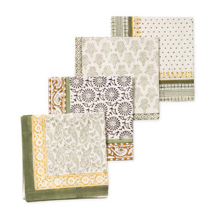 100% Cotton Geometric Square Napkin