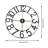 23.6” Non-Ticking Wall Clock Battery Operated