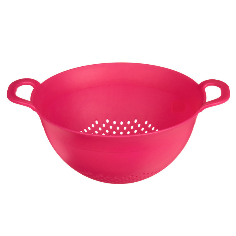 Latitude Run Carpio Plastic Colander, 14cm H x 34cm W x 26cm D, Pink