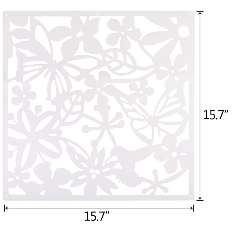 Cloison suspendue 24 panneaux l 15,7 po x H 15,7 po Amst douzeen, Blanc