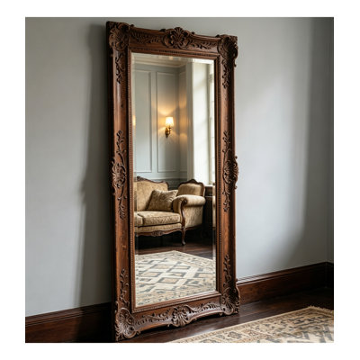 French Retro Rectangular Full-Length Mirror