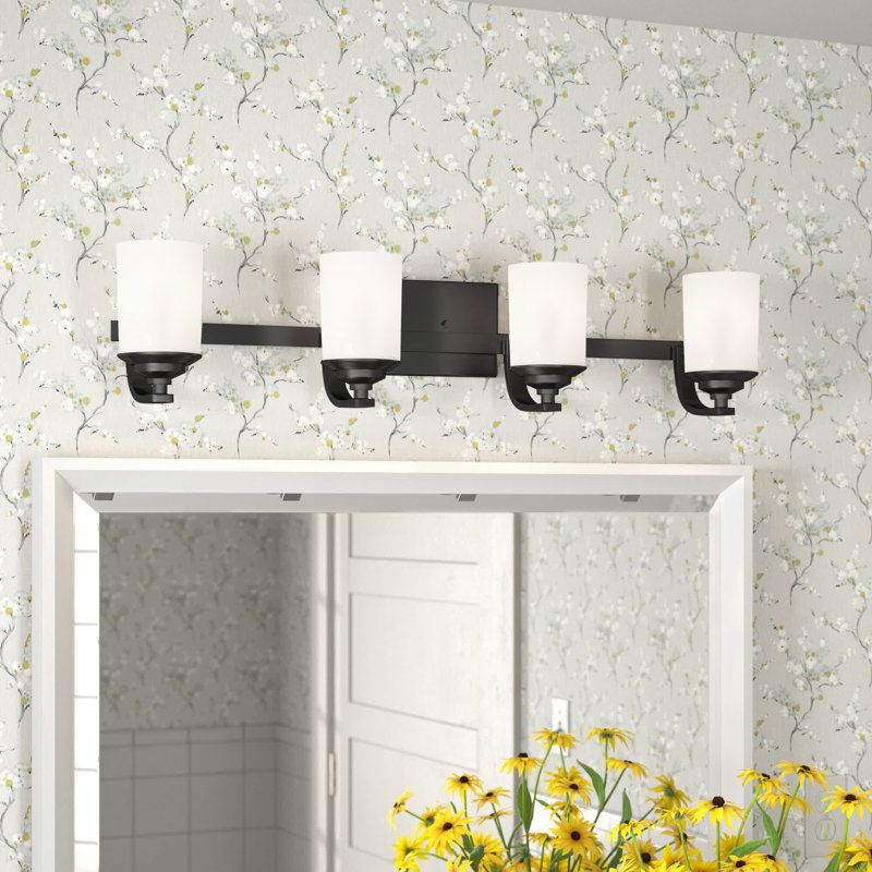 Kemal Four Light Wall / Bath from Generation Lighting , No, No, Midnight Black