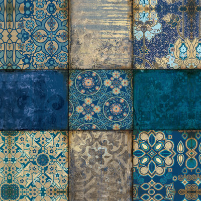 Blue Abstract - Wrapped Canvas Print