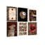 6 Piece Wrapped Canvas Wall Art