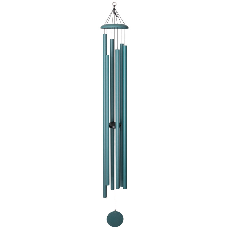 Patina Green Aluminum 44" Outdoor Wind Chime