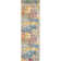 Tapis abstrait tissé à la machine Hiroko - ivoire / bleu / rose / jaune