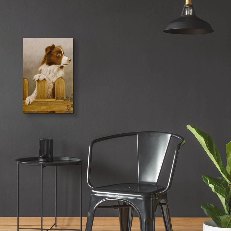 " Brown Collie " by John Silver, 24" H x 16" W x 0.2" D