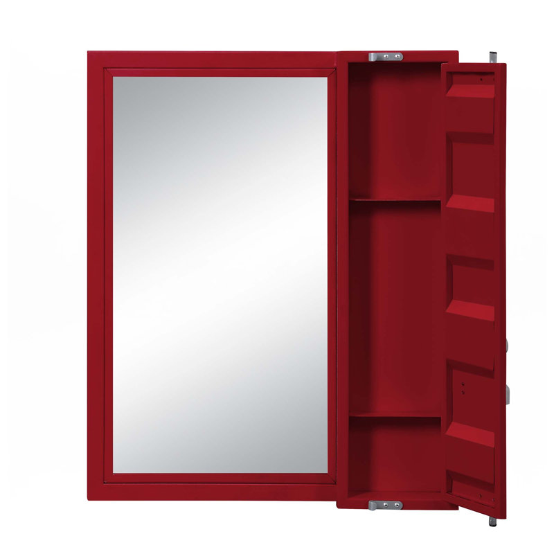Miroir de salle de bain, Rouge