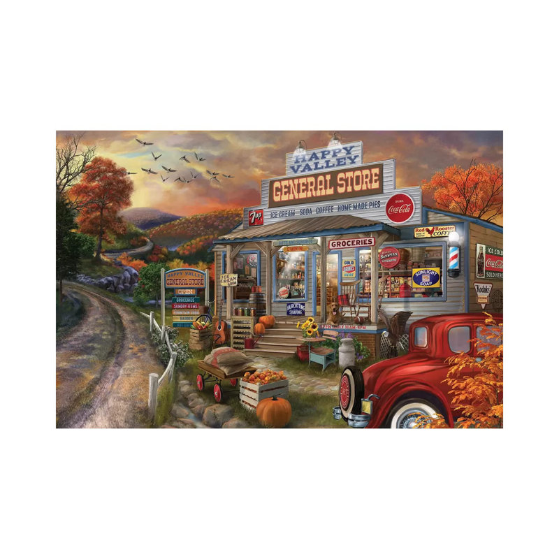 General Store by Bigelow Illustrations - Wrapped Canvas Painting, 101.6 cm H x 66.04 cm W x 3.175 cm D