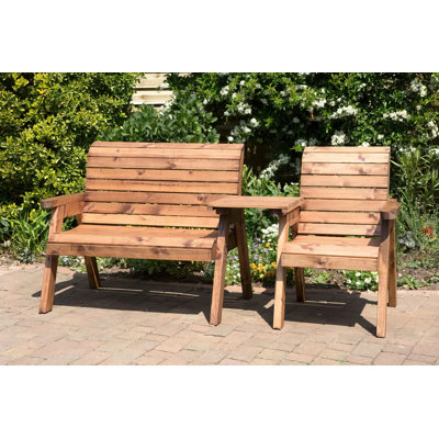 Szabo Solid Wood 3 - Person Seating Group