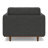 Morrison 42"W Upholstered Performance Fabric Mid-Century Modern Arm Chair With Bolster Pillows-121834034