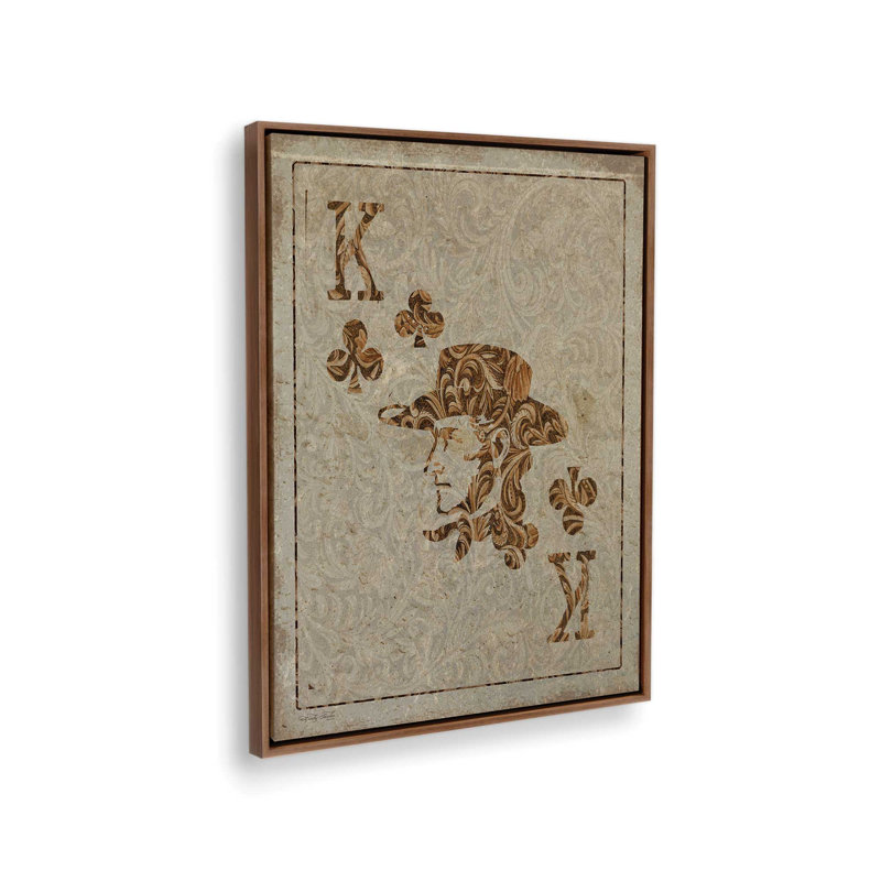«Old Wild West King» par Cindy Jacobs, reproduction d'art, Toile avec cadre, Brun, L 18 po x H 24 po