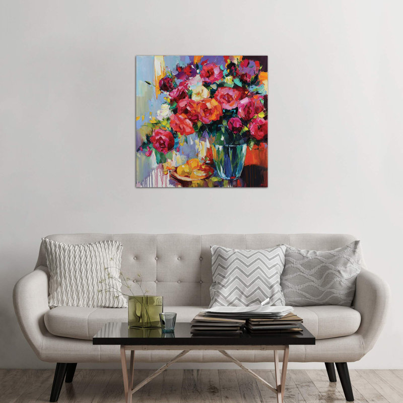 Our Summer by Tatyana Yabloed - Wrapped Canvas Painting, 45.72 cm H x 45.72 cm W x 1.91 cm D