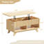 Table basse à plateau relevable avec compartiment de rangement caché Farmhouse-547146358