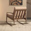 Chaise berçante simple en métal massif