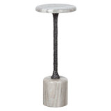 Sundries Fleur Marble Top End Table