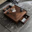 Table basse moderne et minimaliste carrée pour le rangement-1135270506